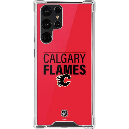 NHL Calgary Flames Lineup Galaxy S22 Ultra Clear Case