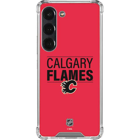 NHL Calgary Flames Lineup Galaxy S23 Clear Case