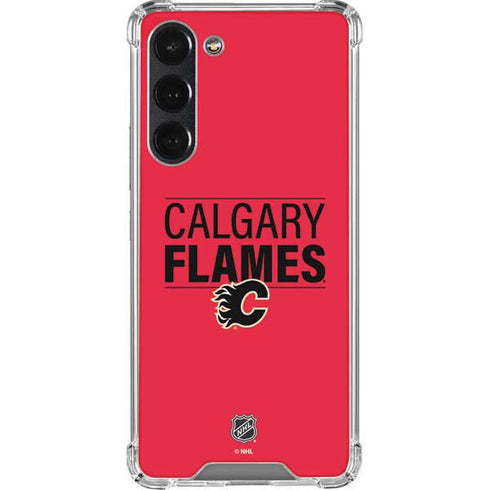 NHL Calgary Flames Lineup Galaxy S23 Plus Clear Case