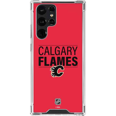 NHL Calgary Flames Lineup Galaxy S24 Ultra Clear Case
