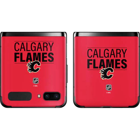 NHL Calgary Flames Lineup Galaxy Z Flip Skin