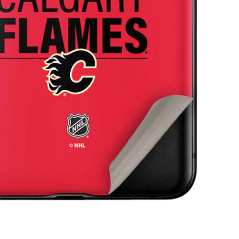 NHL Calgary Flames Lineup Galaxy Z Flip Skin
