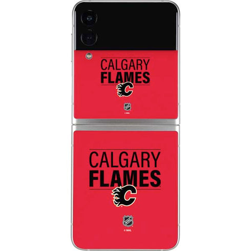 NHL Calgary Flames Lineup Galaxy Z Flip3 5G Skin