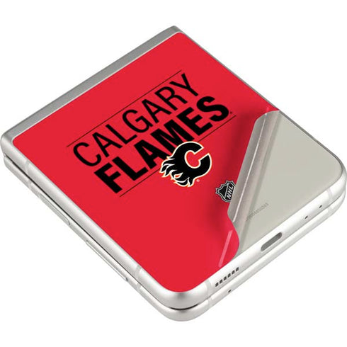 NHL Calgary Flames Lineup Galaxy Z Flip3 5G Skin