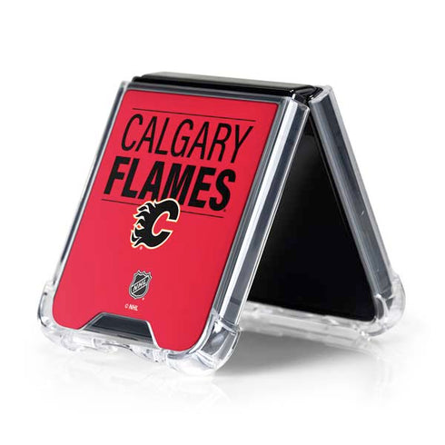 NHL Calgary Flames Lineup Galaxy Z Flip5 5G Clear Case