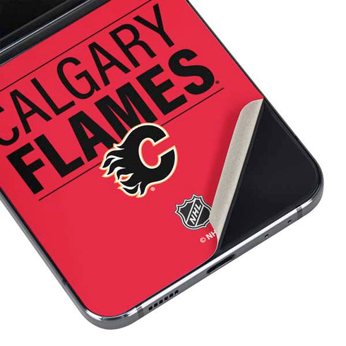 NHL Calgary Flames Lineup Galaxy Z Flip5 5G Skin