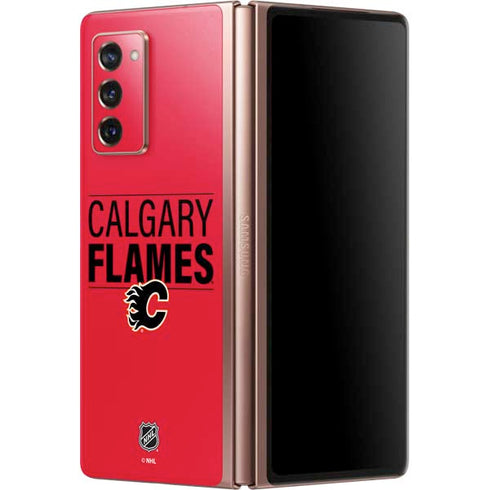 NHL Calgary Flames Lineup Galaxy Z Fold2 5G Skin