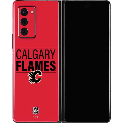 NHL Calgary Flames Lineup Galaxy Z Fold2 5G Skin