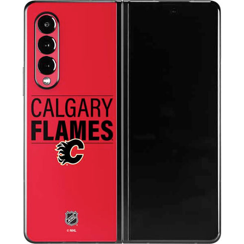 NHL Calgary Flames Lineup Galaxy Z Fold3 5G Skin