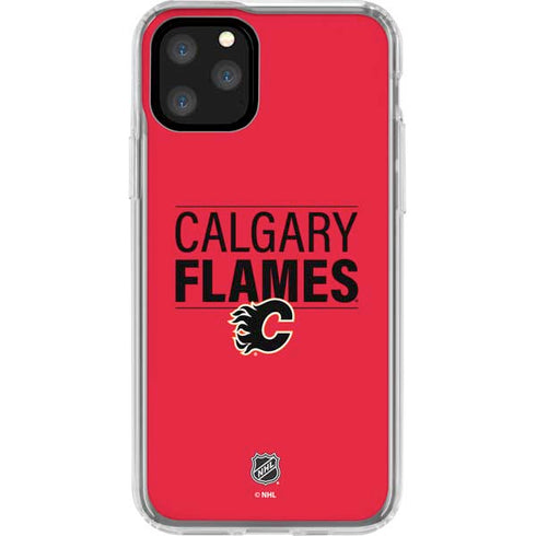 NHL Calgary Flames Lineup iPhone 11 Pro Clear Case