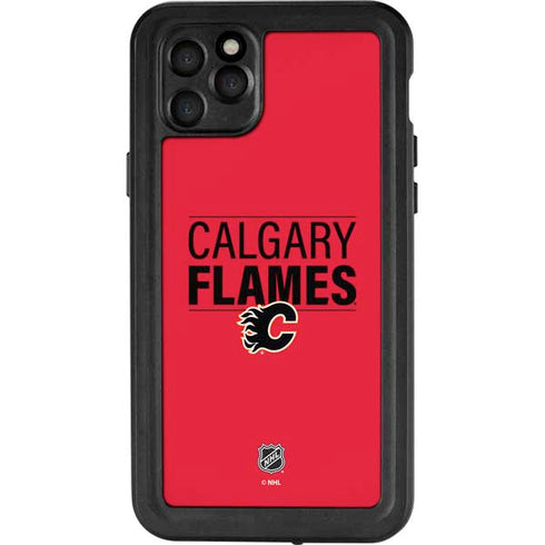 NHL Calgary Flames Lineup iPhone 11 Pro Max Waterproof Case