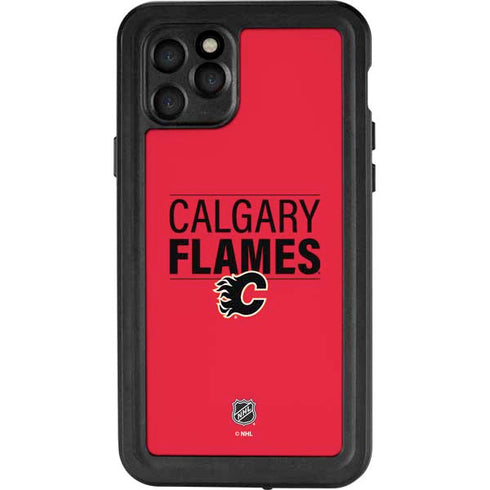 NHL Calgary Flames Lineup iPhone 11 Pro Waterproof Case