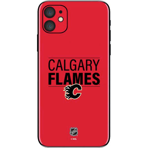 NHL Calgary Flames Lineup iPhone 11 Skin