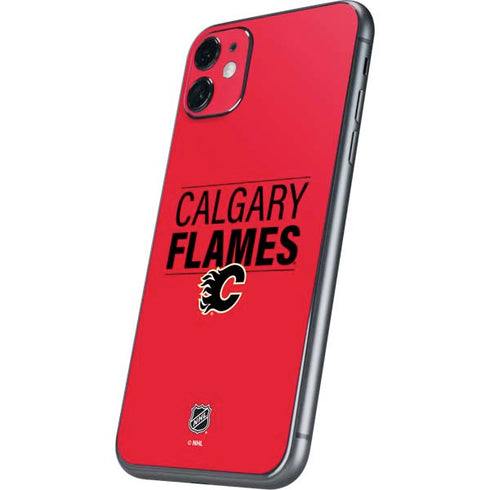 NHL Calgary Flames Lineup iPhone 11 Skin