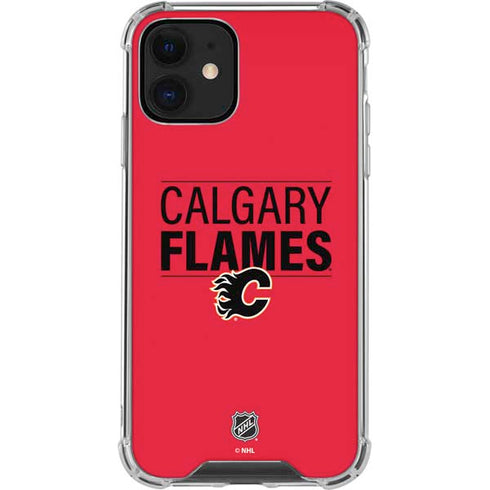 NHL Calgary Flames Lineup iPhone 12 Mini Clear Case