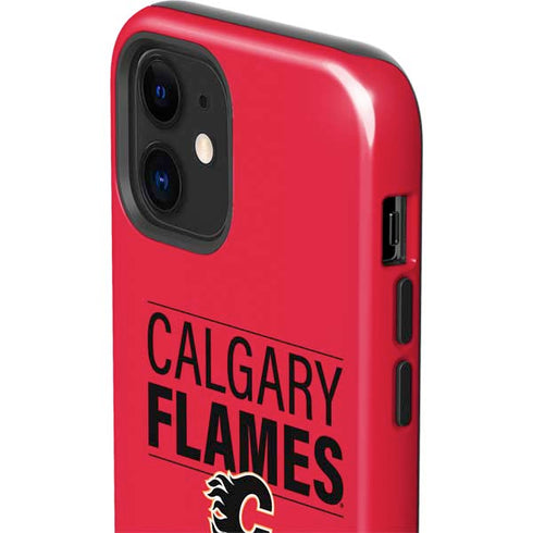 NHL Calgary Flames Lineup iPhone 12 Mini Impact Case