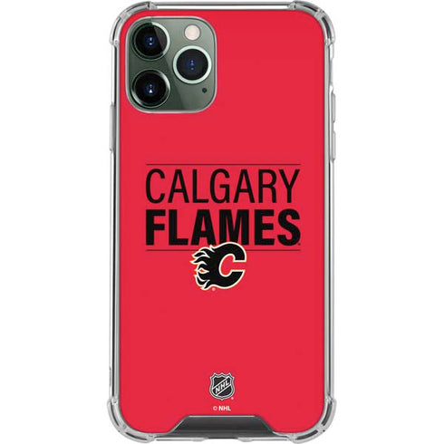 NHL Calgary Flames Lineup iPhone 12 Pro Clear Case
