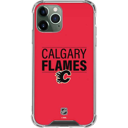 NHL Calgary Flames Lineup iPhone 12 Pro Max Clear Case