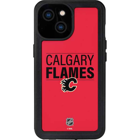 NHL Calgary Flames Lineup iPhone 13 Mini Waterproof Case