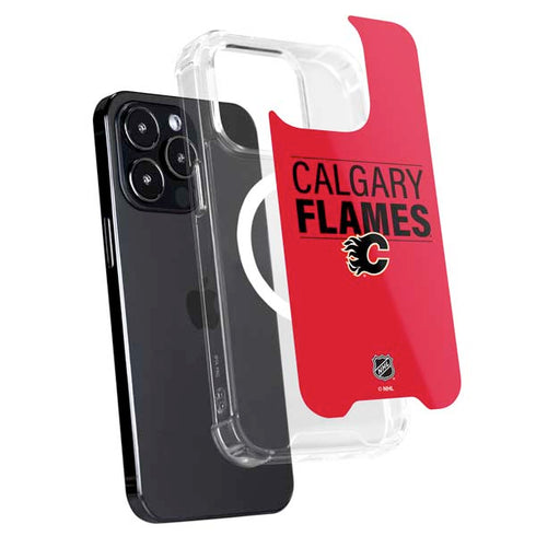 NHL Calgary Flames Lineup iPhone 14 Pro MagSafe Case