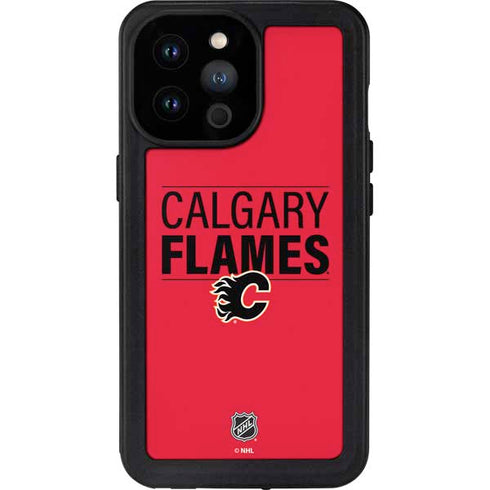 NHL Calgary Flames Lineup iPhone 14 Pro Max Waterproof Case