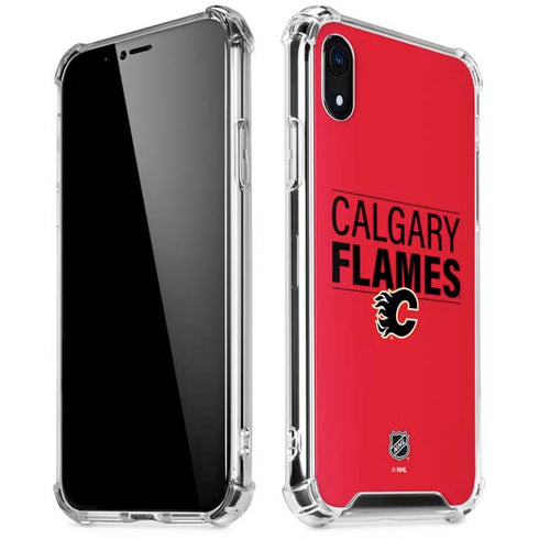 NHL Calgary Flames Lineup iPhone XR Clear Case