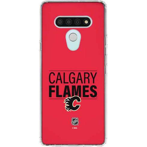 NHL Calgary Flames Lineup LG Stylo 6 Clear Case