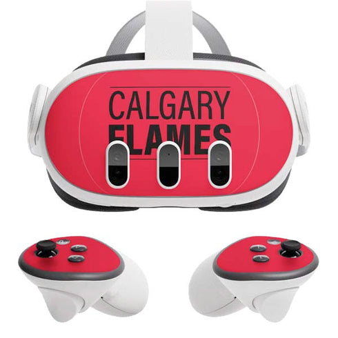 NHL Calgary Flames Lineup Meta Quest 3 Skin