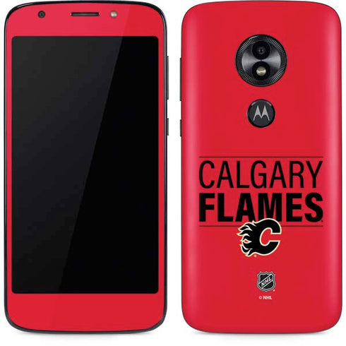 NHL Calgary Flames Lineup Moto E5 Play Skin