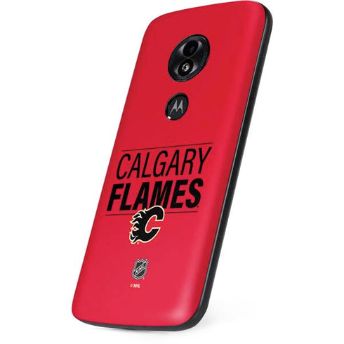 NHL Calgary Flames Lineup Moto E5 Play Skin