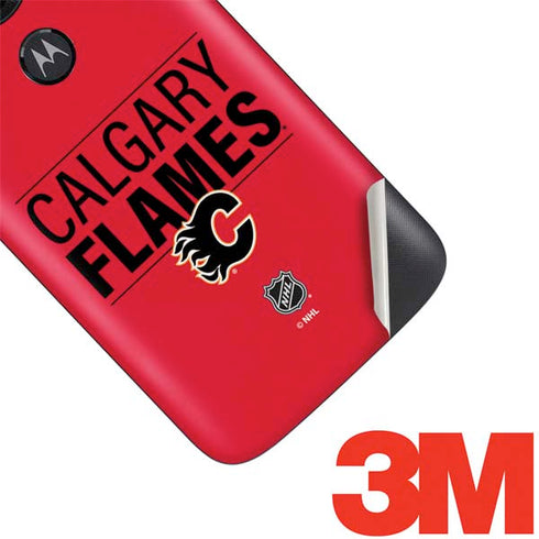 NHL Calgary Flames Lineup Moto E5 Play Skin