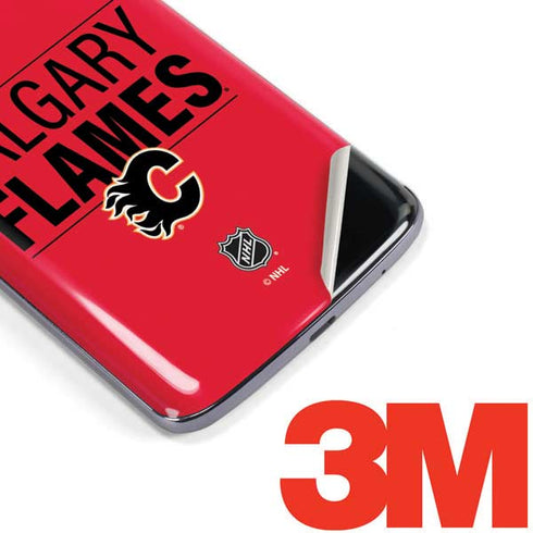 NHL Calgary Flames Lineup Moto E5 Plus Skin