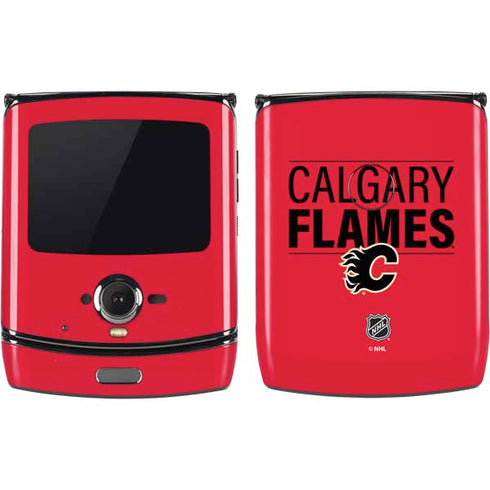 NHL Calgary Flames Lineup Motorola RAZR Skin