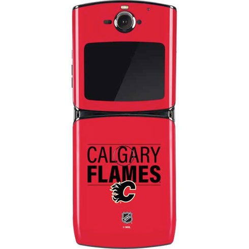 NHL Calgary Flames Lineup Motorola RAZR Skin