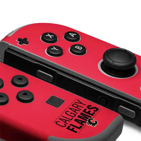 NHL Calgary Flames Lineup Nintendo Joy-Con (L/R) Controller Skin