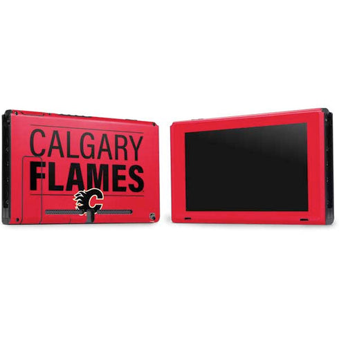 NHL Calgary Flames Lineup Nintendo Switch Bundle Skin