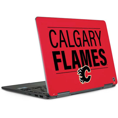 NHL Calgary Flames Lineup Notebook 9 Pro 13in (2017) Skin