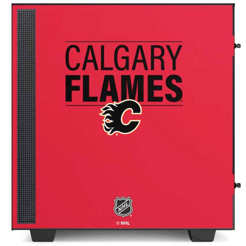 NHL Calgary Flames Lineup NZXT H510 Compact ATX Mid-Tower Case Skin
