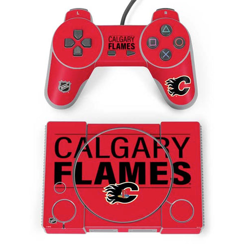 NHL Calgary Flames Lineup PlayStation Classic Bundle Skin
