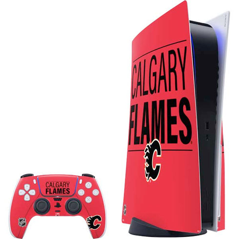 NHL Calgary Flames Lineup PS5 Bundle Skin