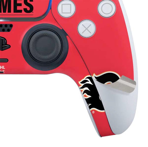 NHL Calgary Flames Lineup PS5 Slim Digital Edition Bundle Skin