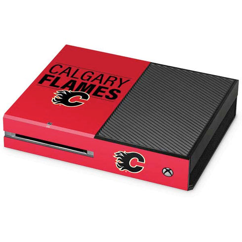 NHL Calgary Flames Lineup Xbox One Console Skin