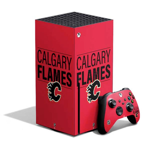 NHL Calgary Flames Lineup Xbox Series X Bundle Skin