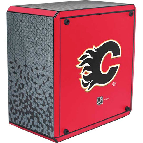 NHL Calgary Flames Solid Background Cooler Master MasterBox Q300L Mini Tower Skin