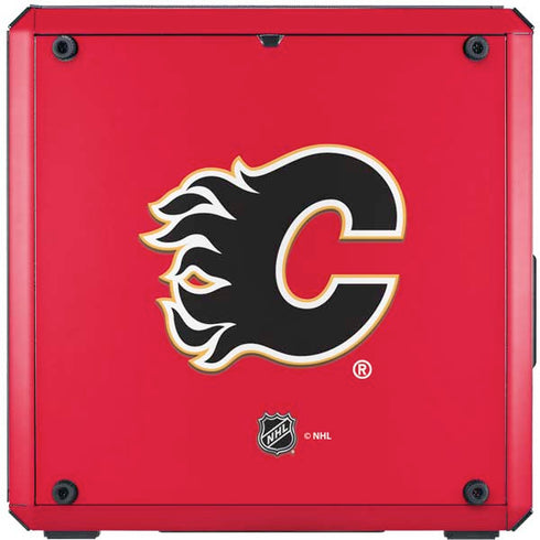 NHL Calgary Flames Solid Background Cooler Master MasterBox Q300L Mini Tower Skin