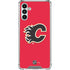 NHL Calgary Flames Solid Background Galaxy A13 5G Clear Case
