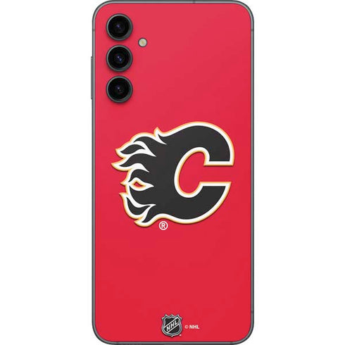 NHL Calgary Flames Solid Background Galaxy A14 5G Skin