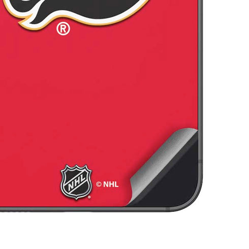 NHL Calgary Flames Solid Background Galaxy A14 5G Skin