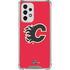 NHL Calgary Flames Solid Background Galaxy A33 5G Clear Case