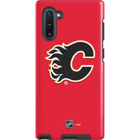 NHL Calgary Flames Solid Background Galaxy Note 10 Pro Case